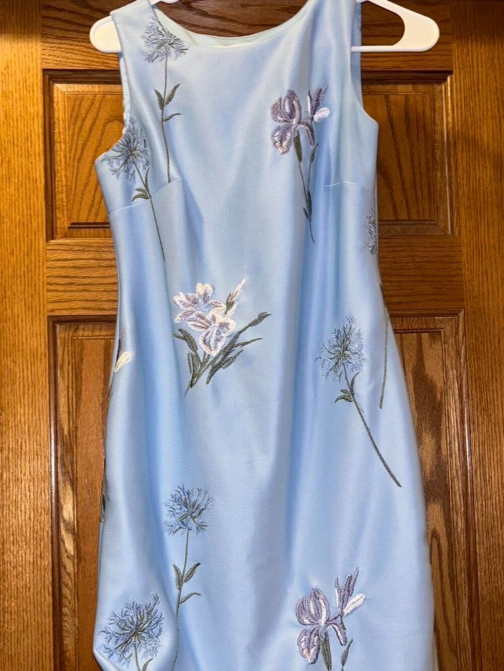 Vintage Calvin Klein Blue Floral Dress Size 0/2